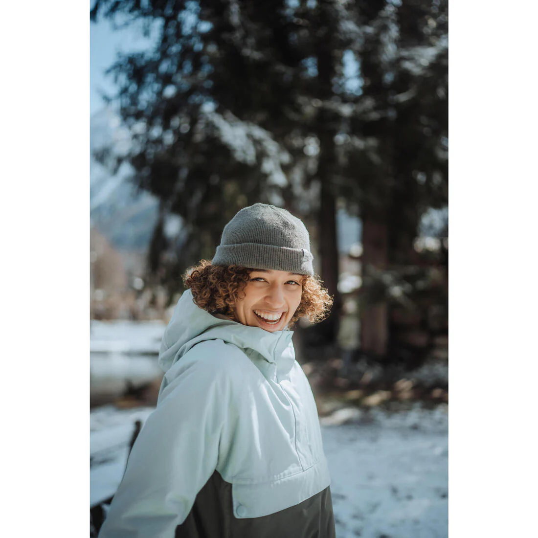 Chaqueta de Nieve Snowboard y Ski Mujer - Dreamscape 100 Impermeable 1/2 Cierre - Image 15