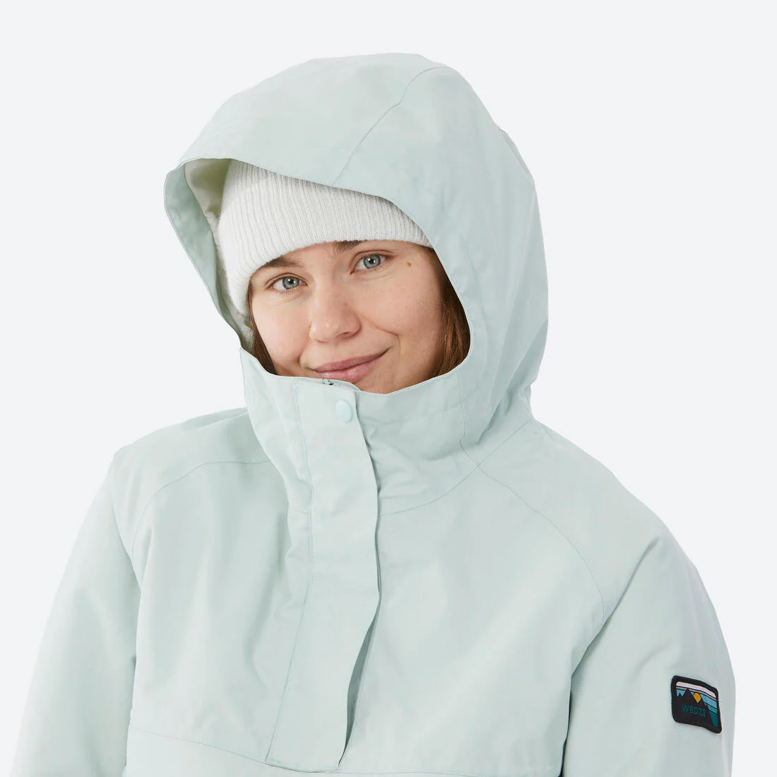 Chaqueta de Nieve Snowboard y Ski Mujer - Dreamscape 100 Impermeable 1/2 Cierre - Image 4