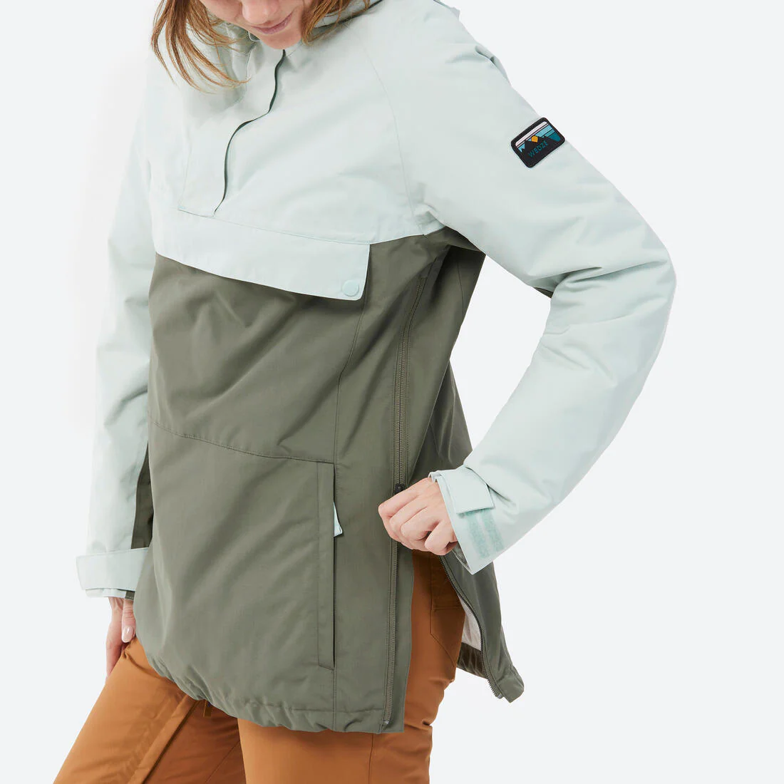 Chaqueta de Nieve Snowboard y Ski Mujer - Dreamscape 100 Impermeable 1/2 Cierre - Image 5