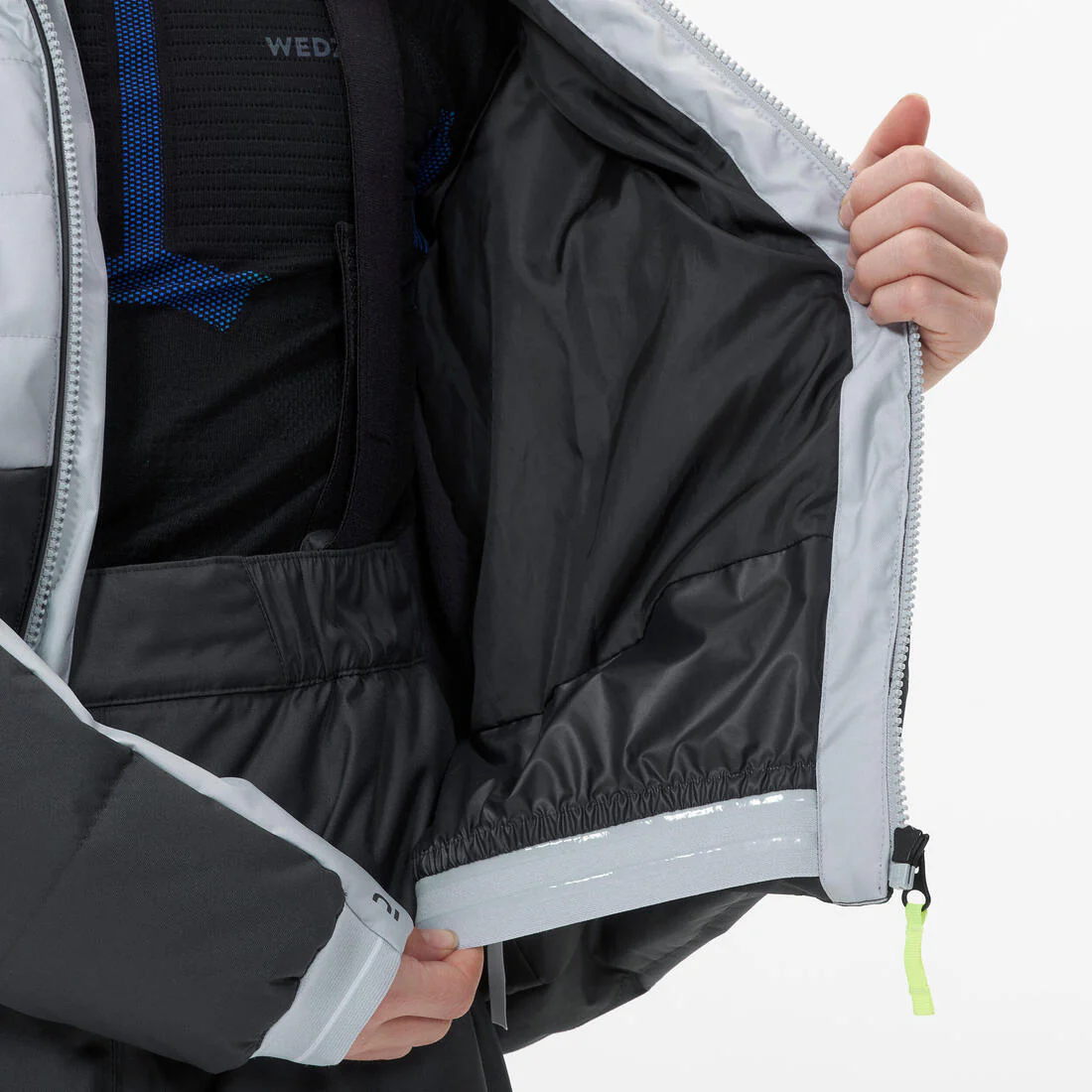 Chaqueta nieve niños ski blanco gris - 180 Warm - Image 7