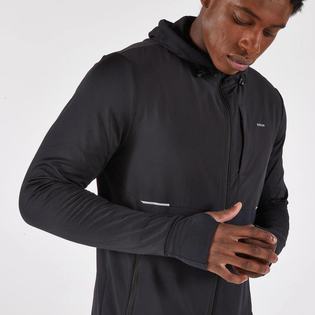 CHAQUETA RUNNING HOMBRE KIPRUN RUN 100 WARM NEGRO - Image 6