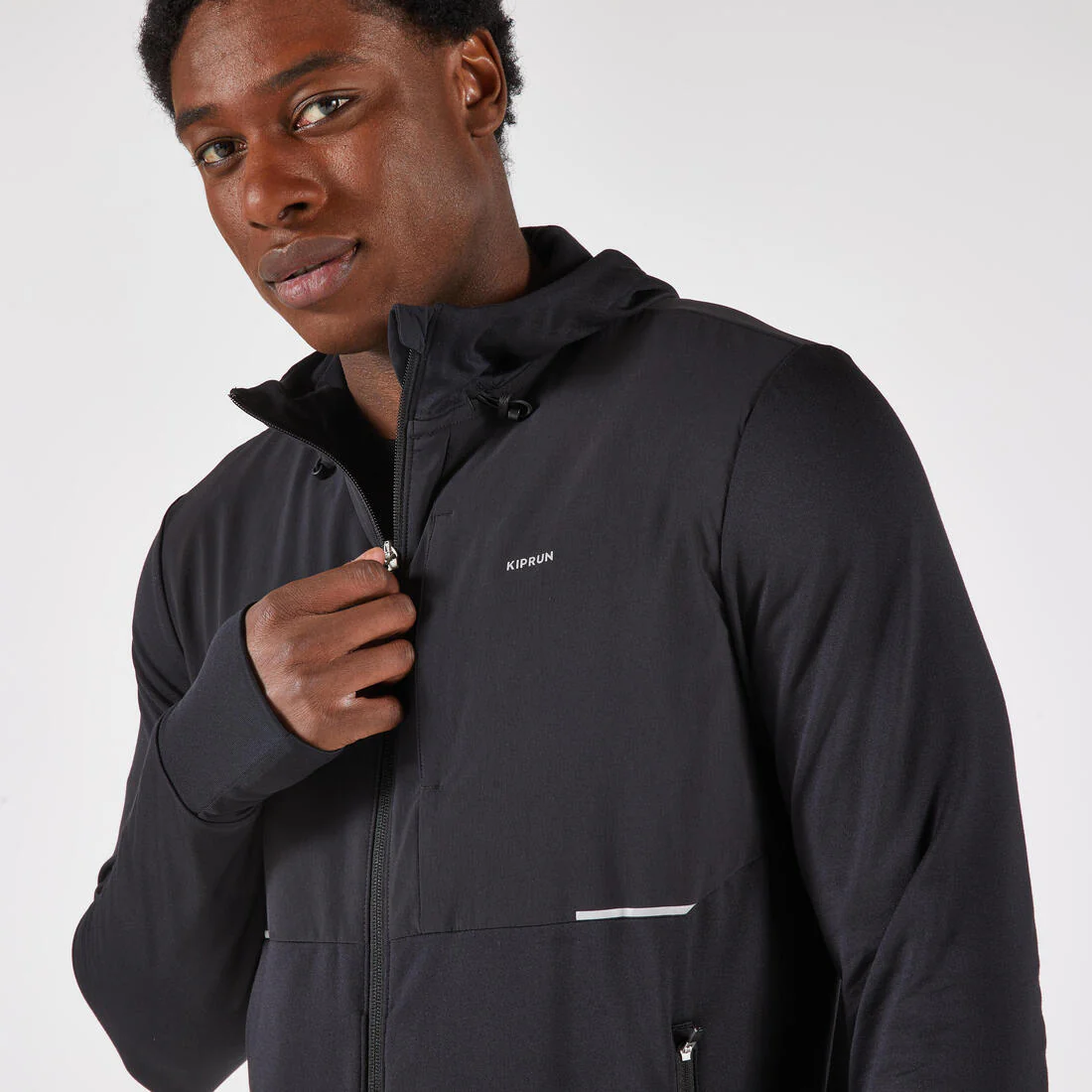 CHAQUETA RUNNING HOMBRE KIPRUN RUN 100 WARM NEGRO - Image 7