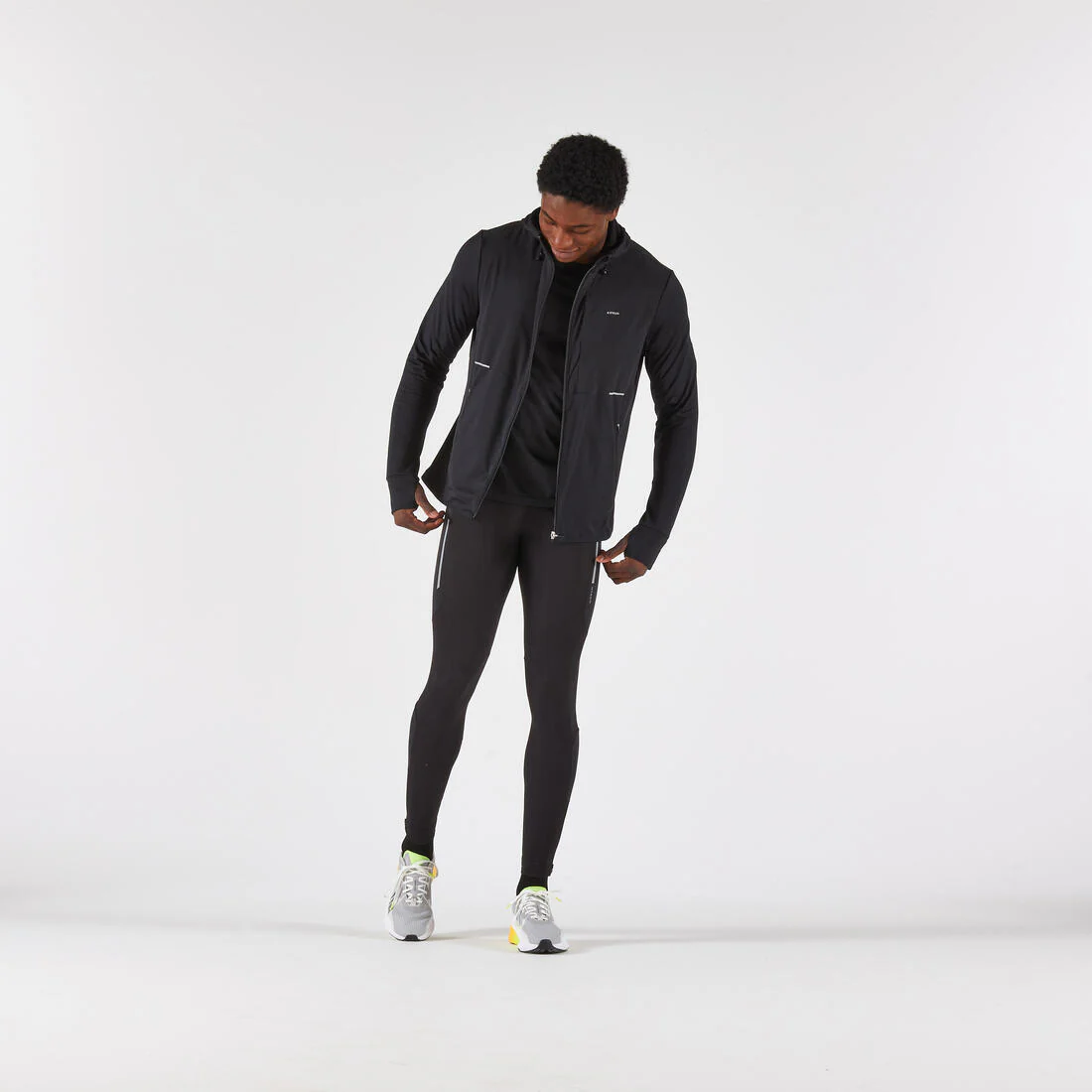 CHAQUETA RUNNING HOMBRE KIPRUN RUN 100 WARM NEGRO - Image 9