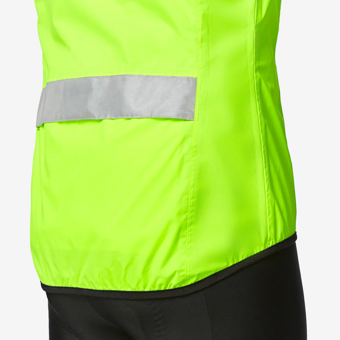 CHAQUETA CICLISMO IMPERMEABLE HOMBRE RC120 - REFLECTANTE AMARILLO - Image 4