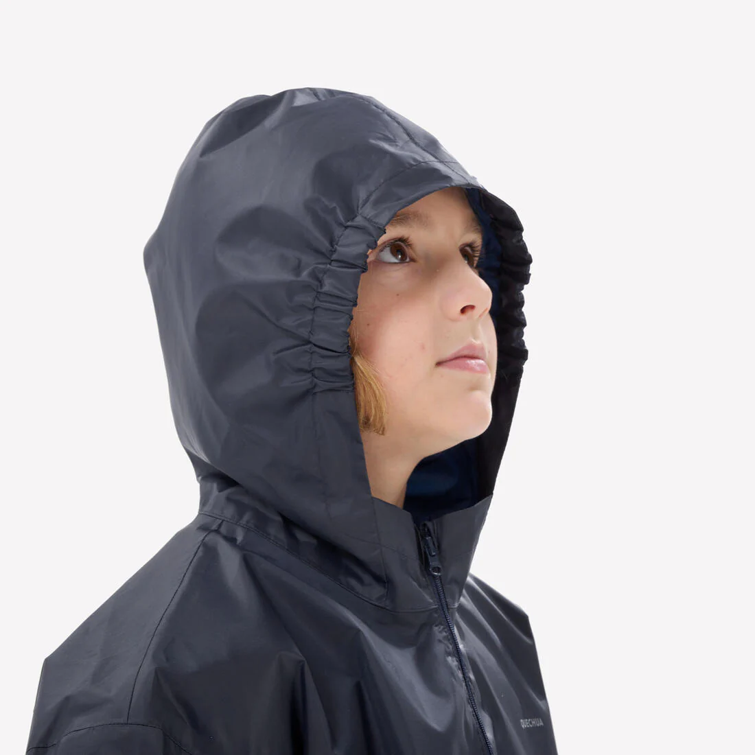 CHAQUETA IMPERMEABLE SENDERISMO NIÑOS MH100 TW AZUL - Image 6