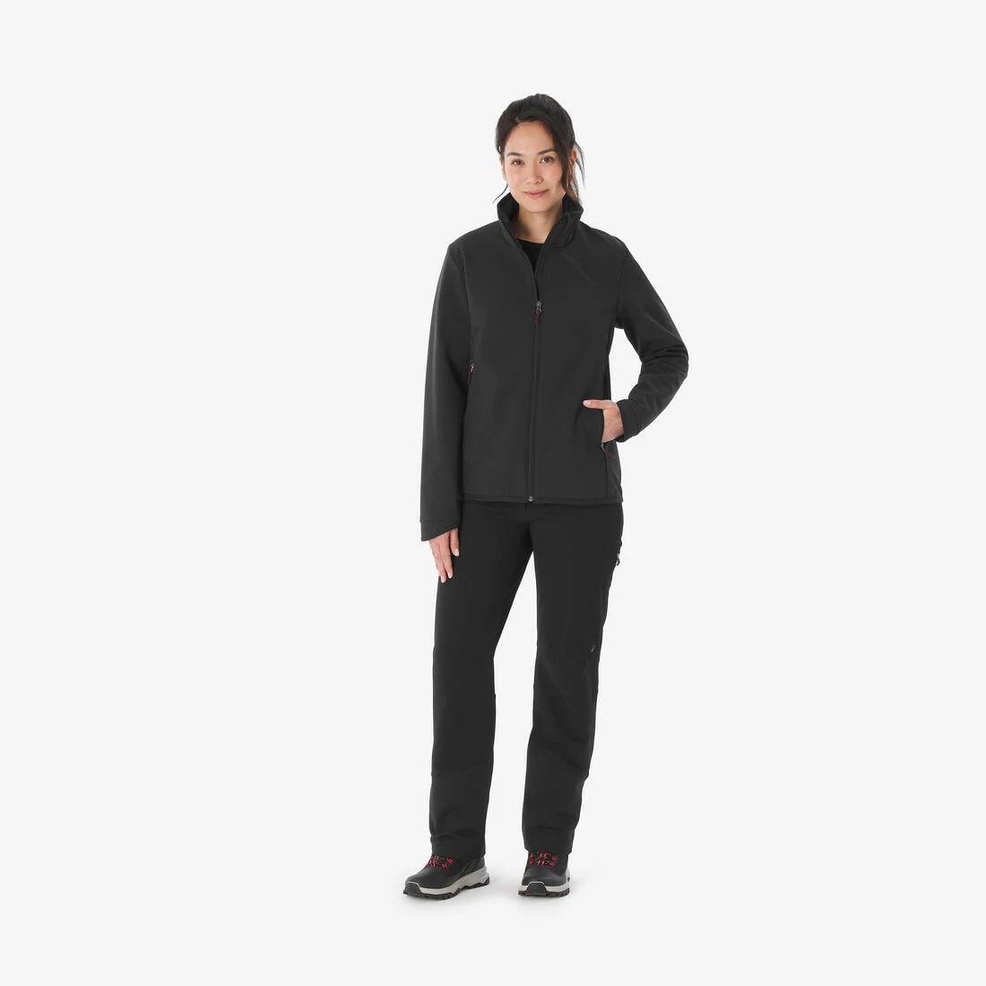 CHAQUETA SOFTSHELL CORTAVIENTO MUJER MT100 - Image 2