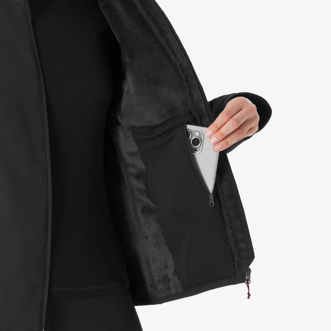 CHAQUETA SOFTSHELL CORTAVIENTO MUJER MT100 - Image 4