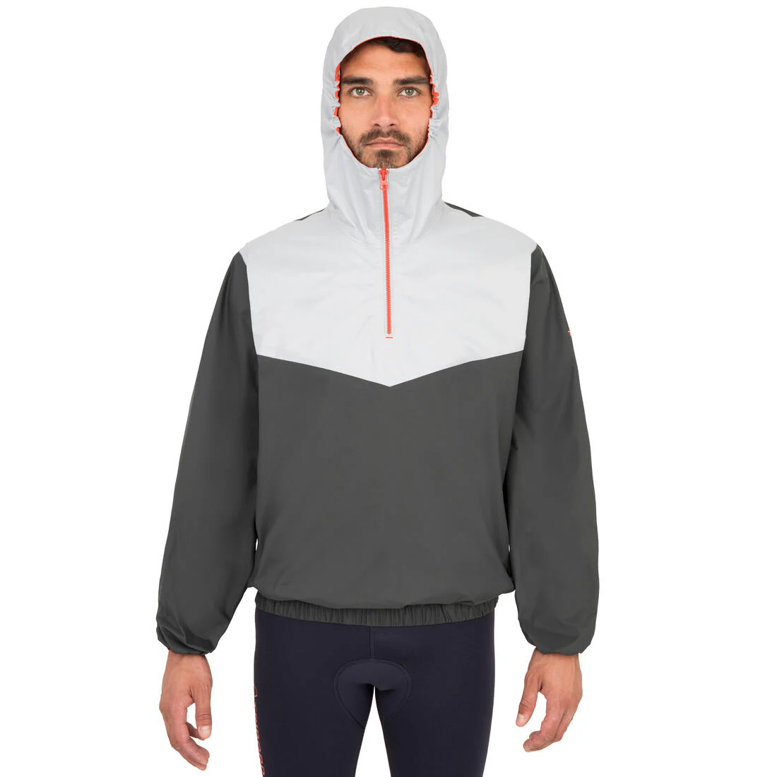 Cortaviento Vareuse vela ligera/catamarán adulto 100 gris osc/gris cl - Image 2