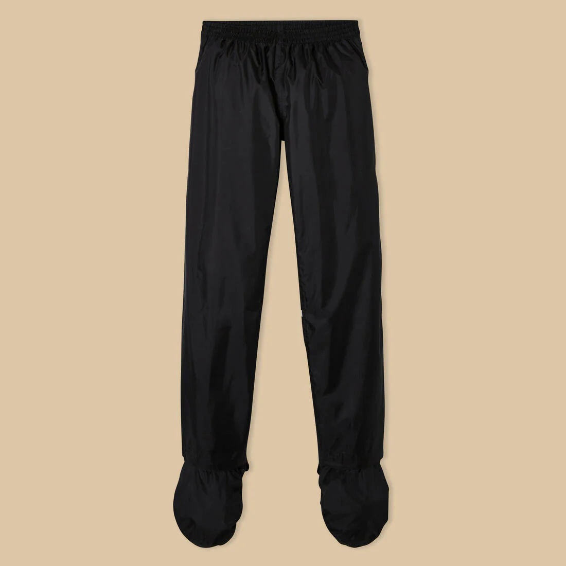 CUBREPANTALÓN CICLISMO URBANO 100 NEGRO IMPERMEABLE CUBRECALZADO INTEGRADO - Image 11