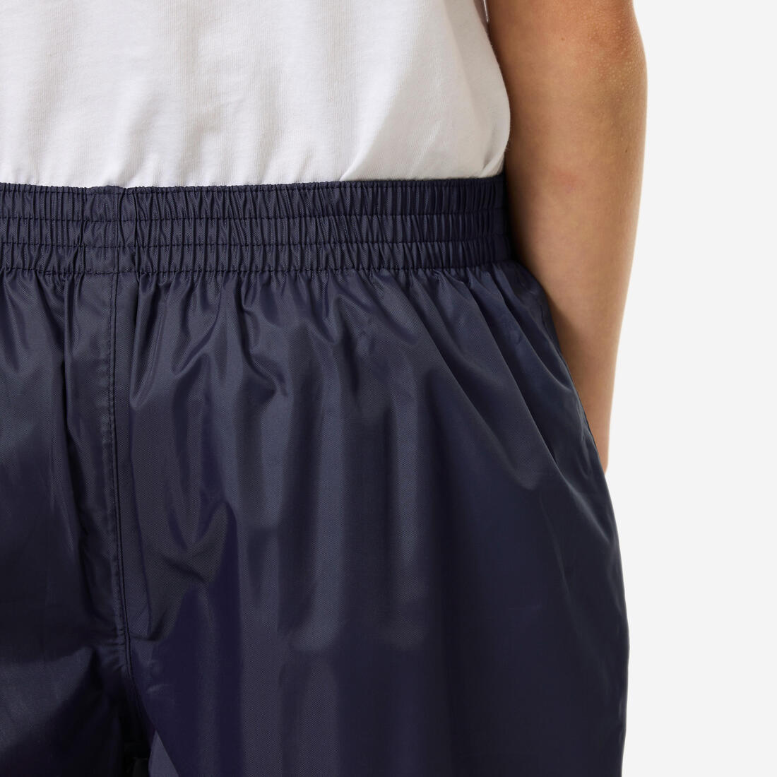 CUBREPANTALÓN IMPERMEABLE SENDERISMO NIÑOS MH100 AZUL - Image 5