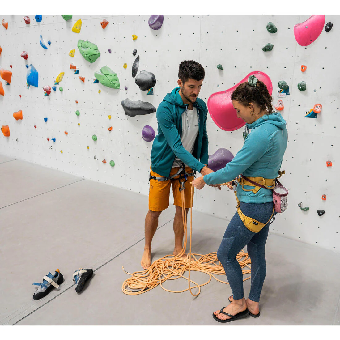 Cuerda de escalada 10 mm x 35 m - Klimb Gym naranja - Image 10