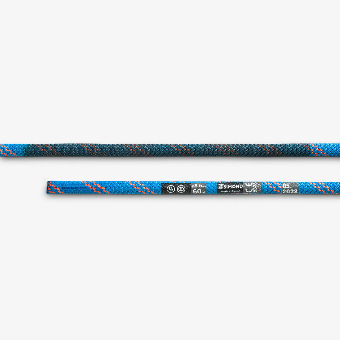 CUERDA DOBLE DE ESCALADA Y ALPINISMO 8,6 MM X 60 M RAPPEL - Image 8