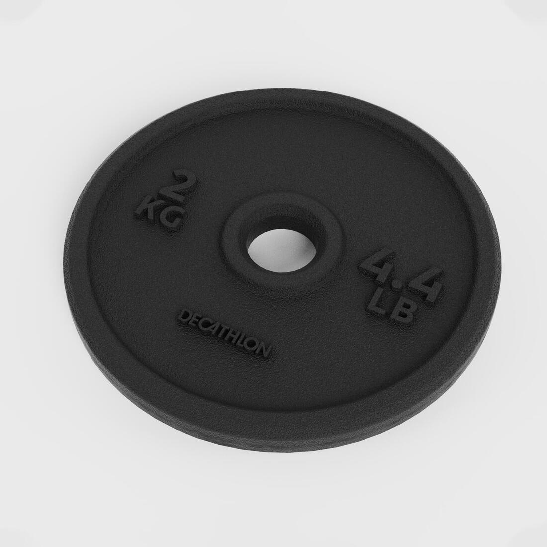 DISCO PARA PESAS 28 MM HIERRO RECICLADO 2 KG - Image 4