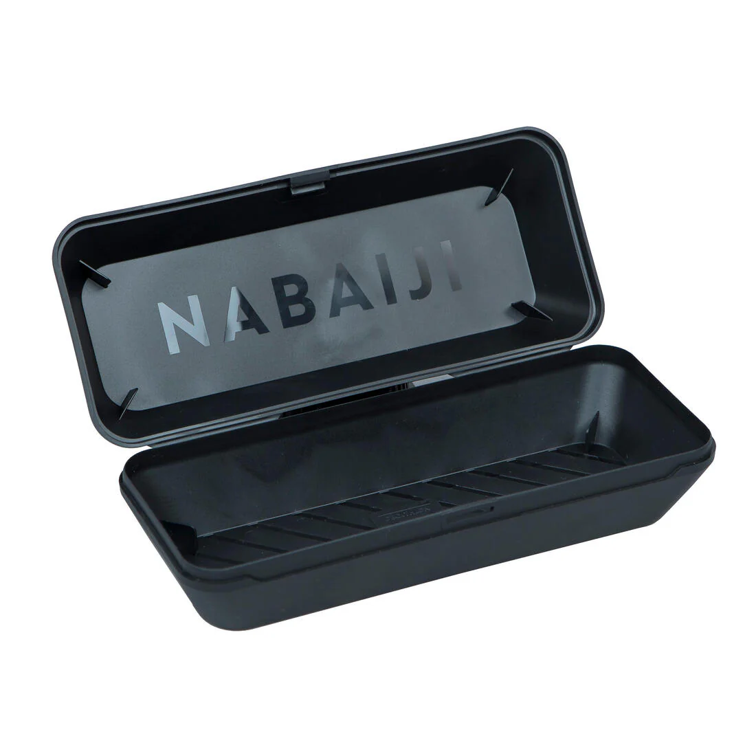 Estuche Lentes Natación Negro Ranurado - Image 2