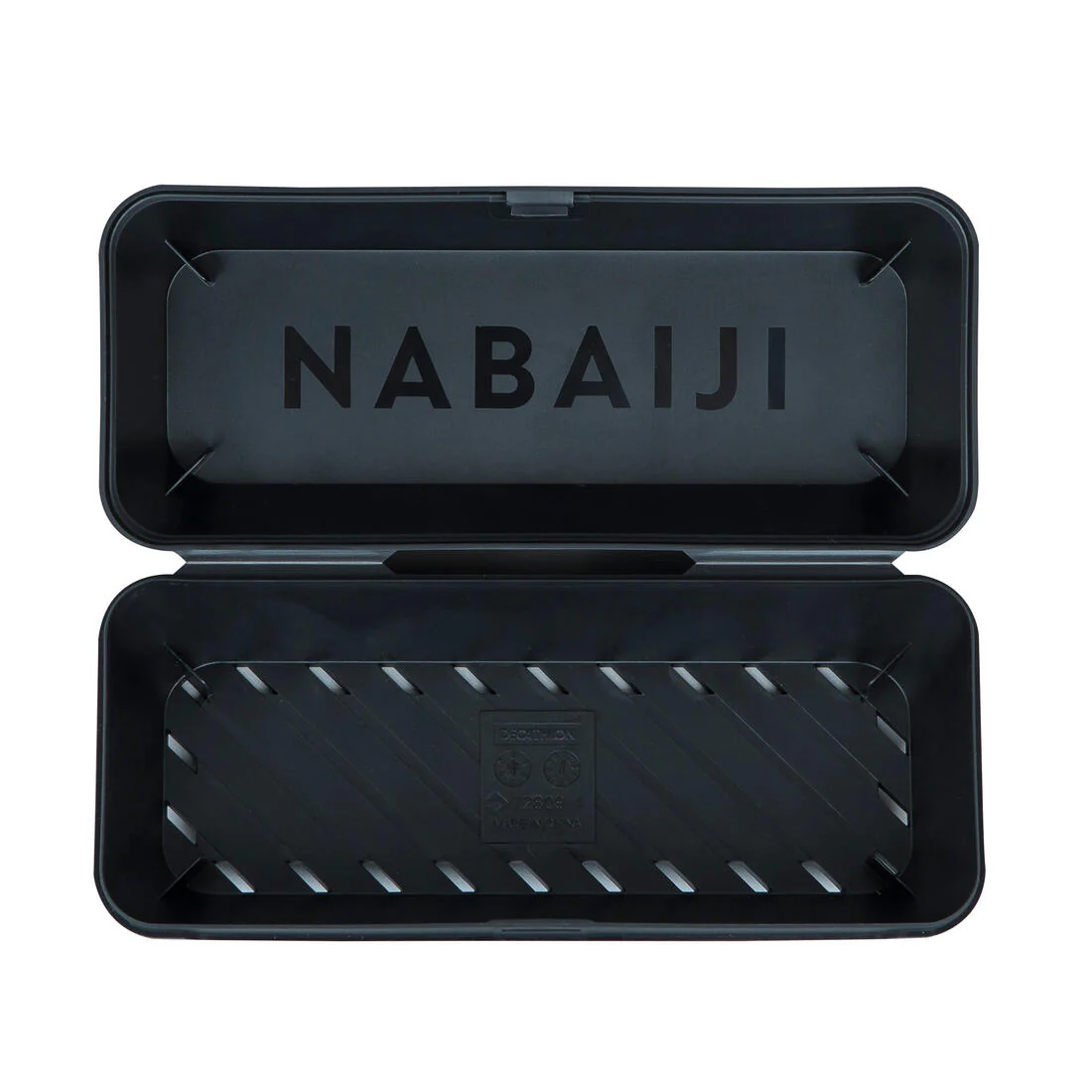 Estuche Lentes Natación Negro Ranurado - Image 3