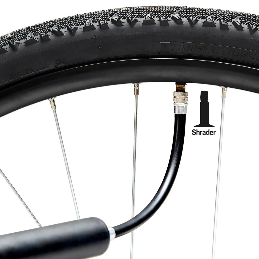 EXTENSOR DE BOMBÍN DE CICLISMO FLEXIBLE CON ADAPTADORES DE VÁLVULAS - Image 4