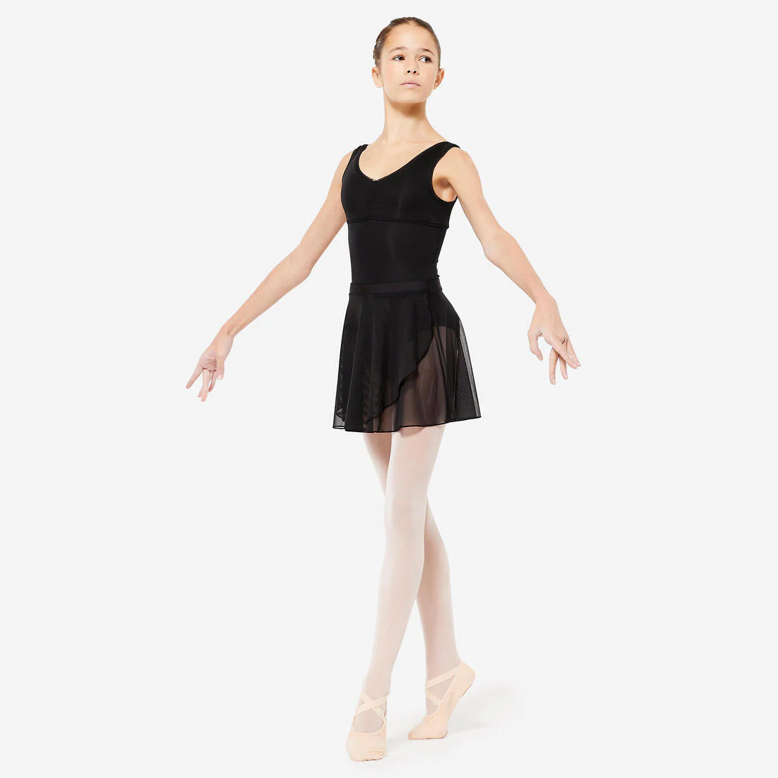 FALDA DANZA CLÁSICA NEGRO GASA - Image 2