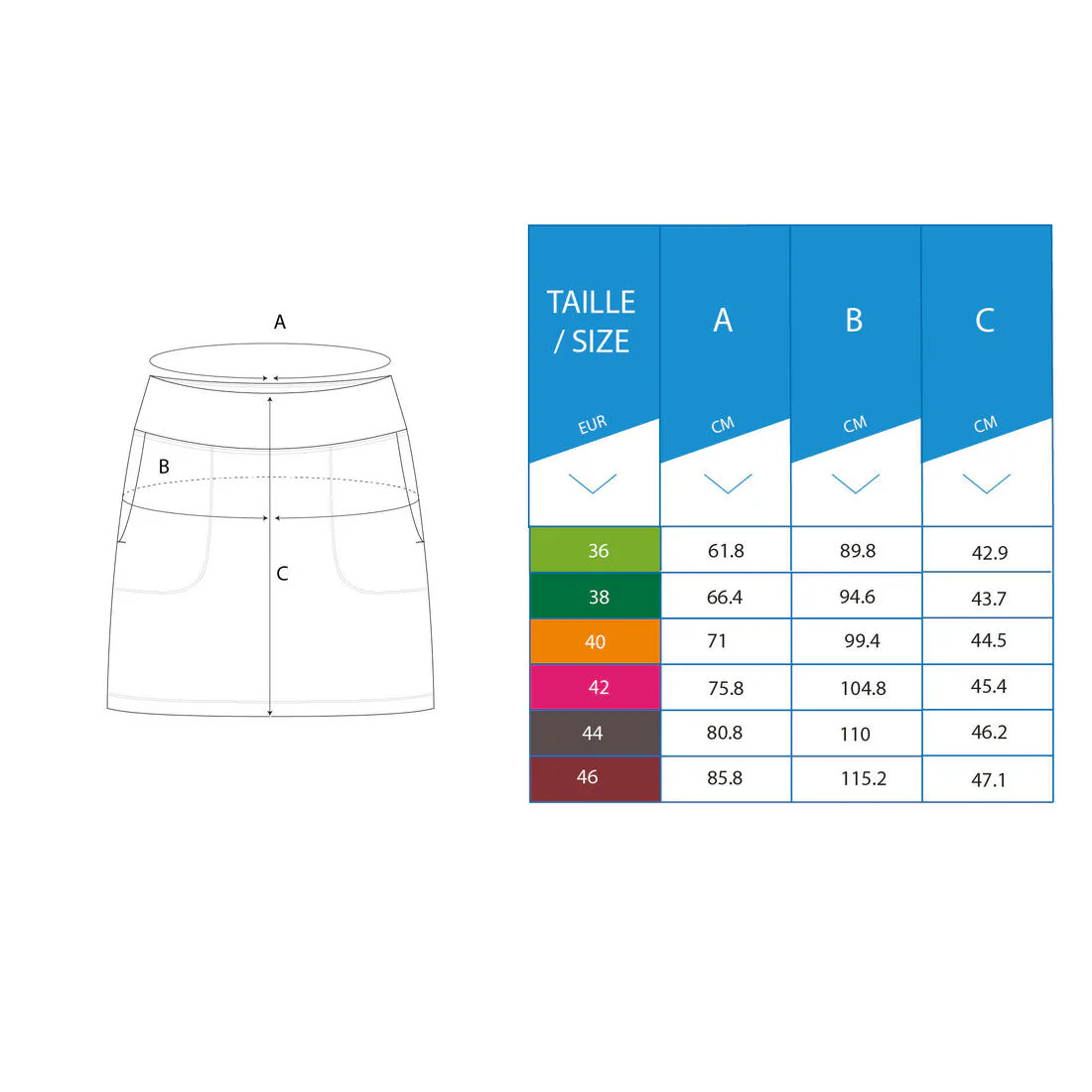 FALDA PANTALÓN DE GOLF MUJER WW 500 AZUL MARINO - Image 5