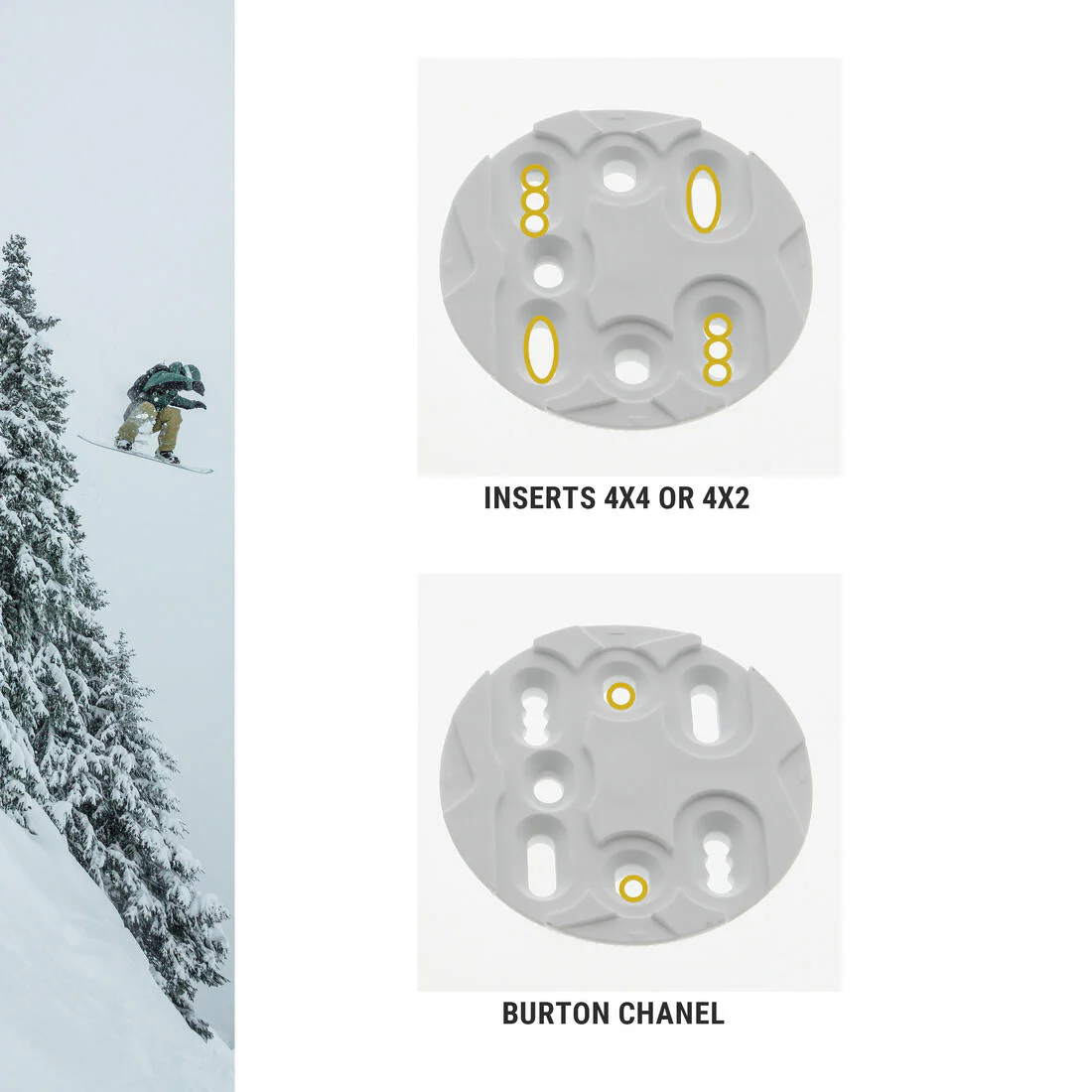 FIJACIONES SNOWBOARD ALL MOUNTAIN/FREESTYLE SNB 500 BLANCAS - Image 9