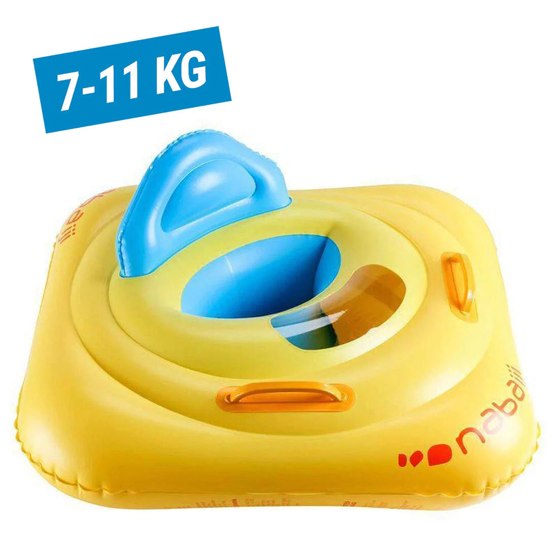 Flotador inflable bebés amarillo con asiento y asas - Image 10