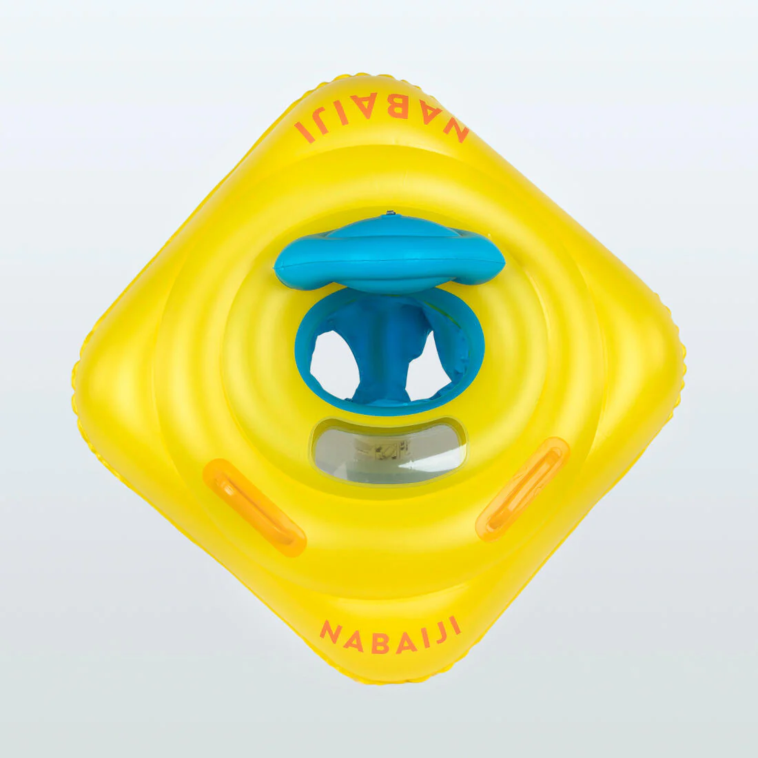 Flotador inflable bebés amarillo con asiento y asas - Image 2