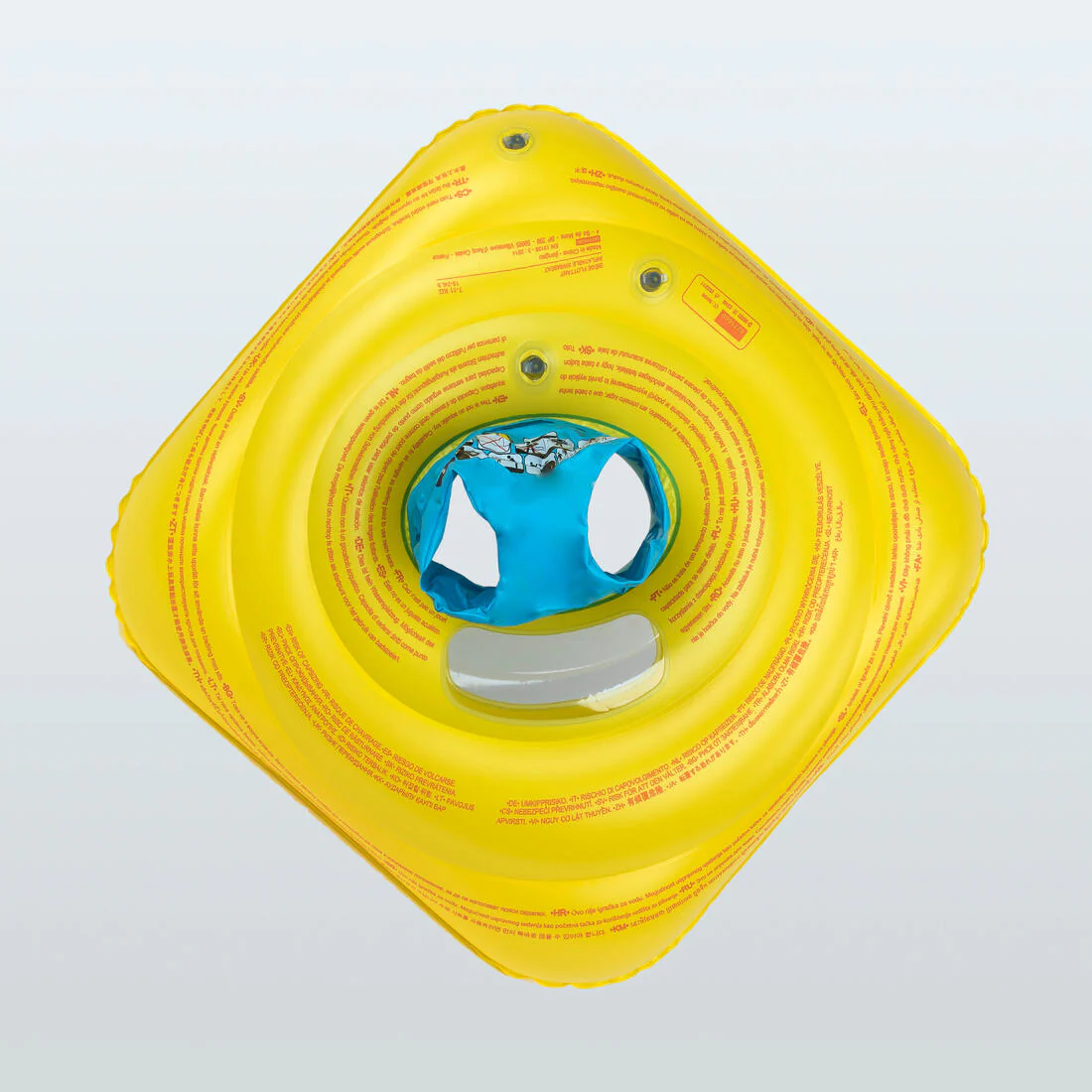 Flotador inflable bebés amarillo con asiento y asas - Image 4