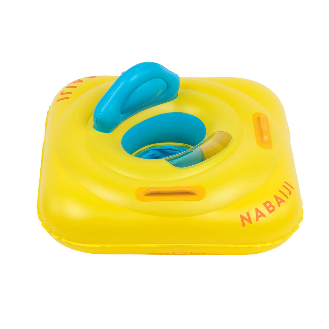 Flotador inflable bebés amarillo con asiento y asas - Image 8