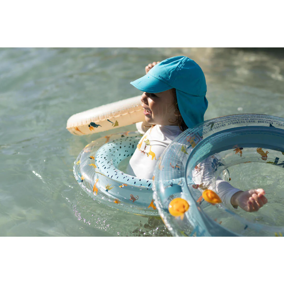 Flotador inflable niños redondo azul con diseño selva - 65 CM - Image 17