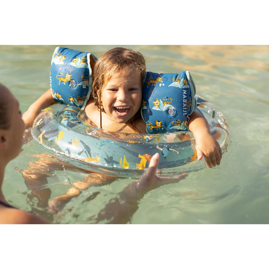 Flotador inflable niños redondo azul con diseño selva - 65 CM - Image 18