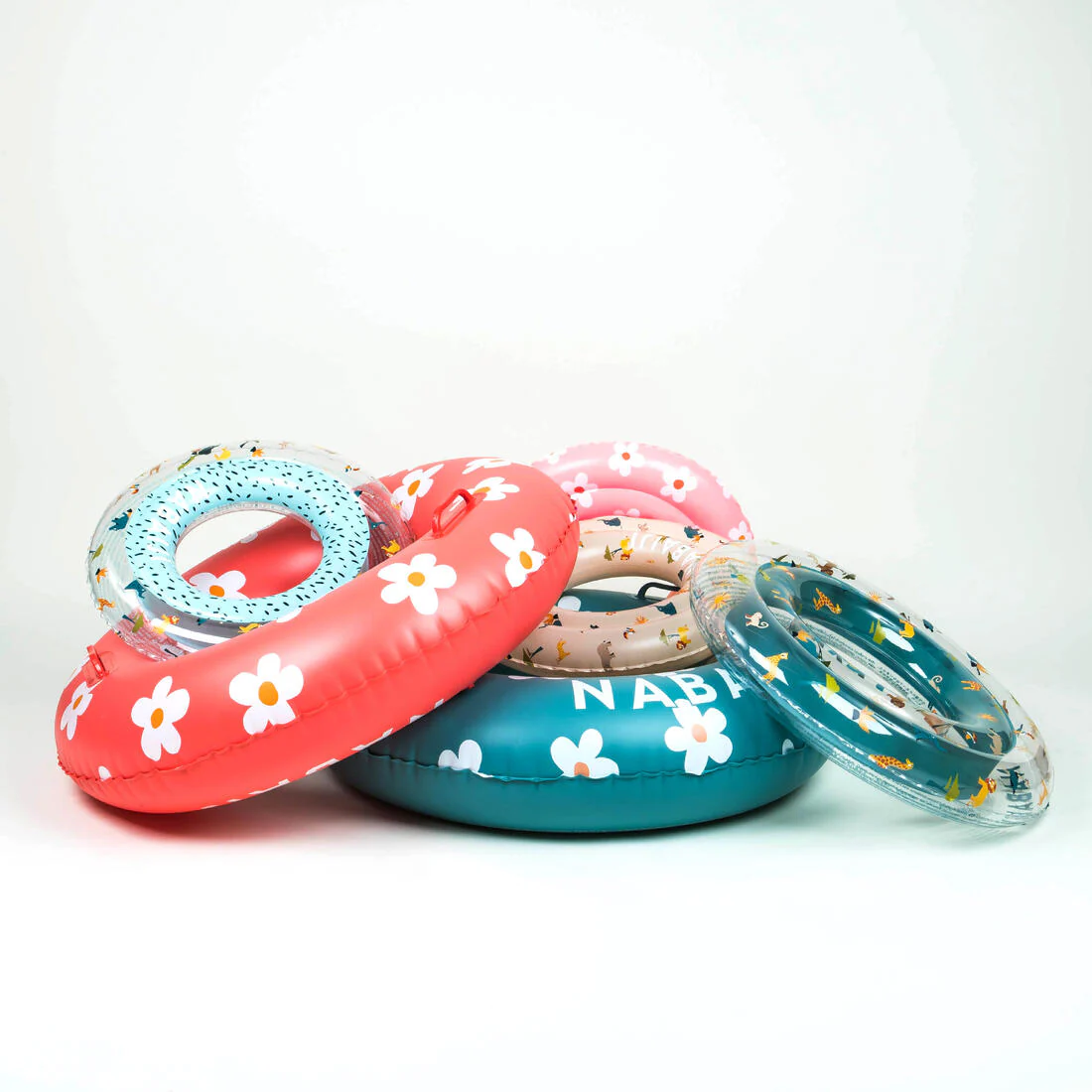 Flotador inflable niños redondo beige con diseño animales selva - 51 CM - Image 14