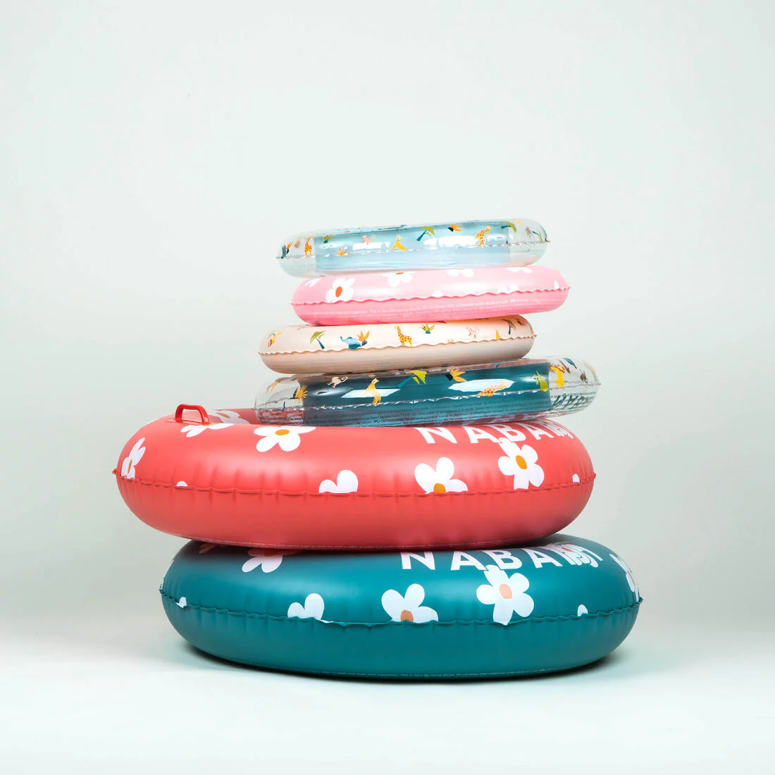 Flotador inflable niños redondo beige con diseño animales selva - 51 CM - Image 15