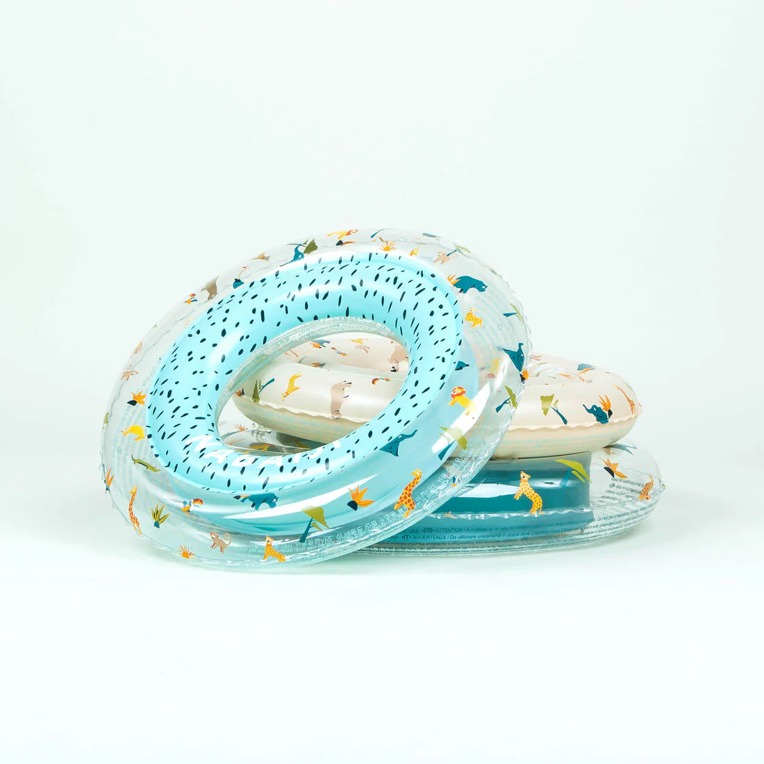 Flotador inflable niños redondo beige con diseño animales selva - 51 CM - Image 18