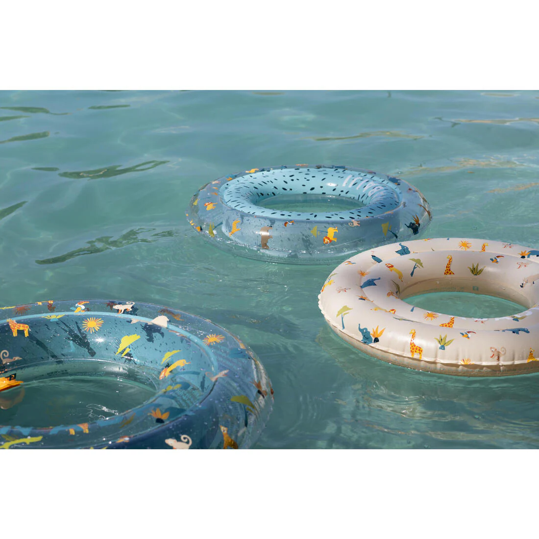 Flotador inflable niños redondo beige con diseño animales selva - 51 CM - Image 26