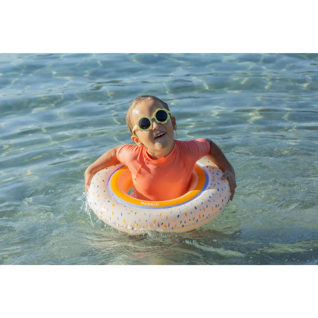 Flotador inflable niños redondo beige con diseño animales selva - 51 CM - Image 28