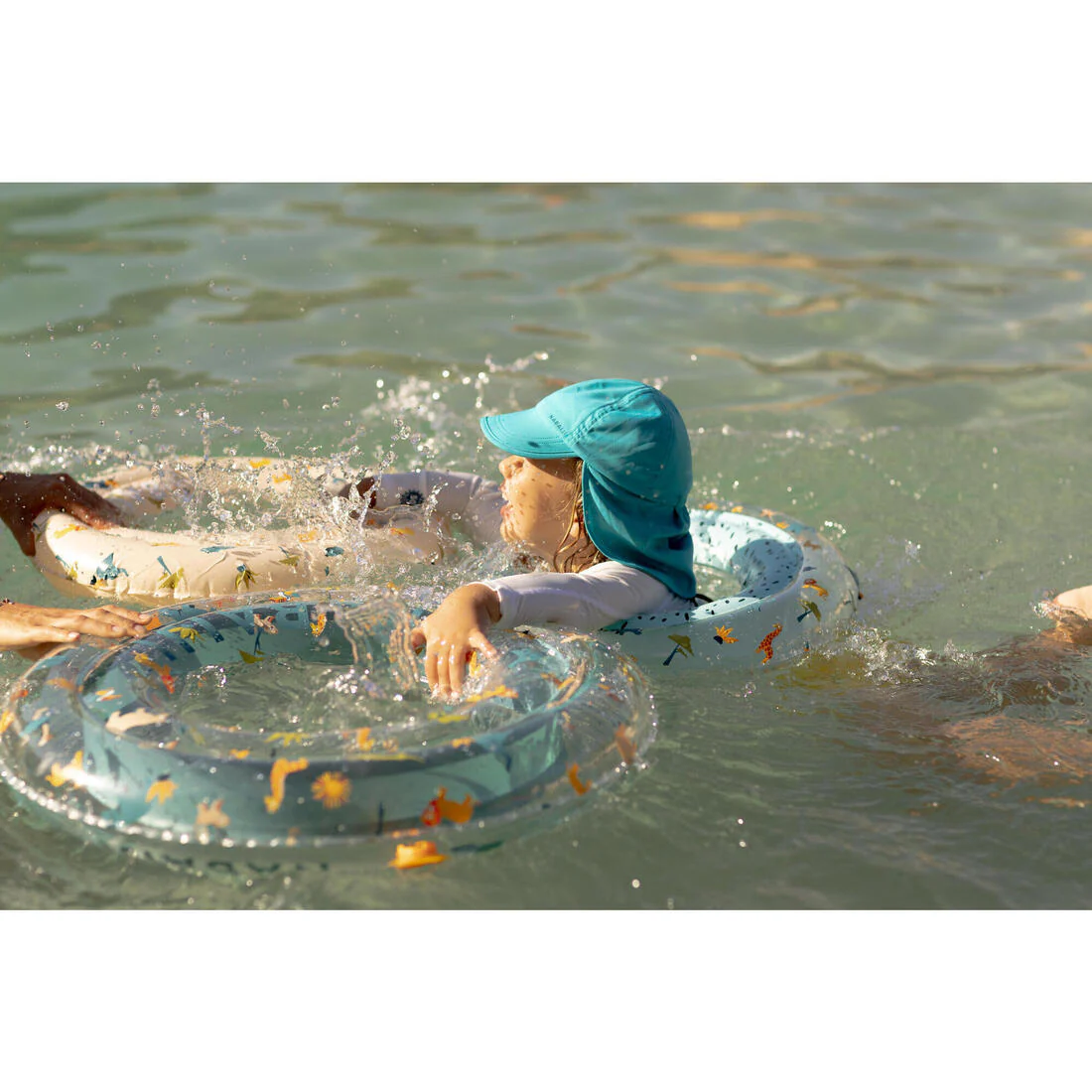 Flotador inflable niños redondo beige con diseño animales selva - 51 CM - Image 31