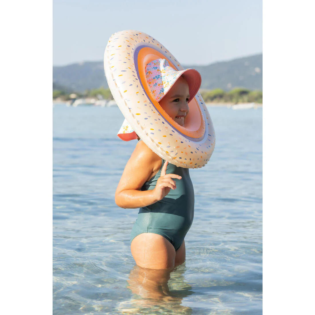 Flotador inflable niños redondo beige con diseño animales selva - 51 CM - Image 32