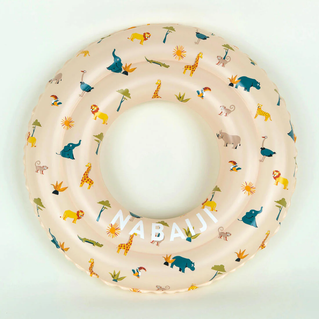 Flotador inflable niños redondo beige con diseño animales selva - 51 CM - Image 4