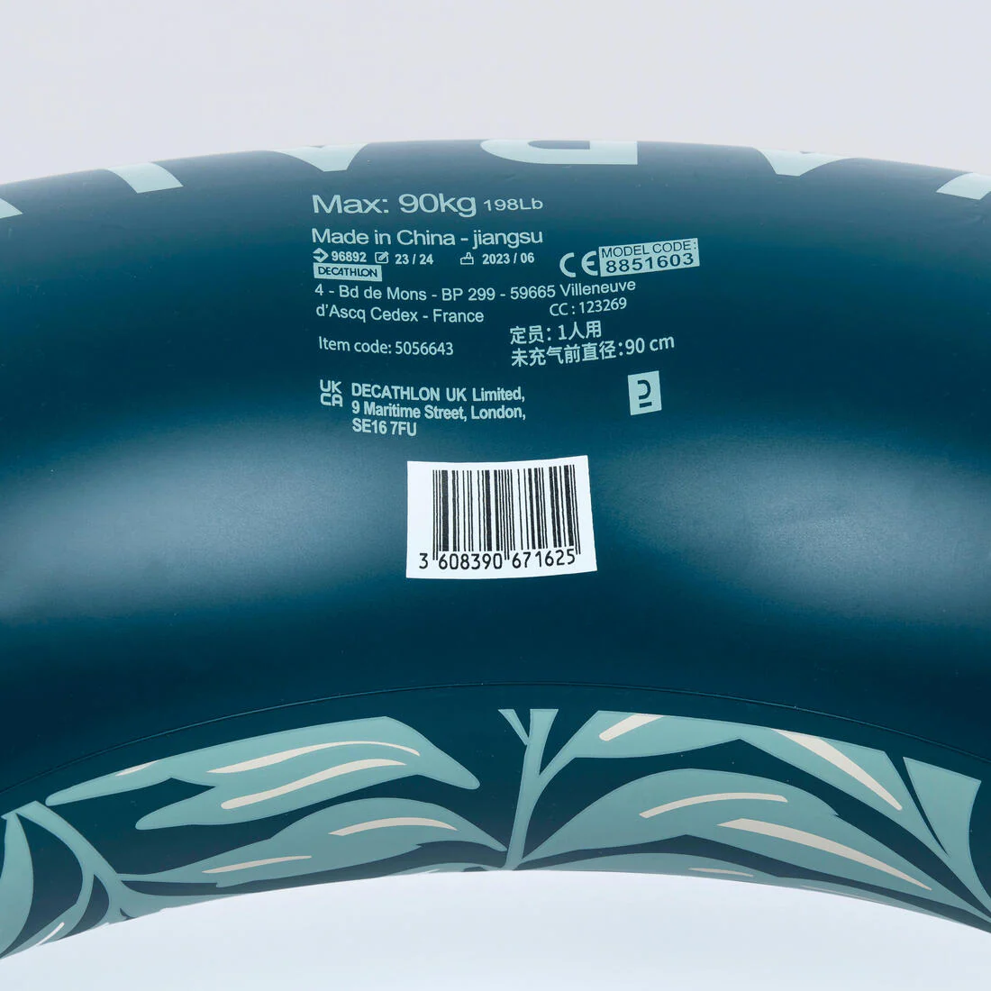 Flotador inflable niños redondo celeste - 92 CM - Image 10