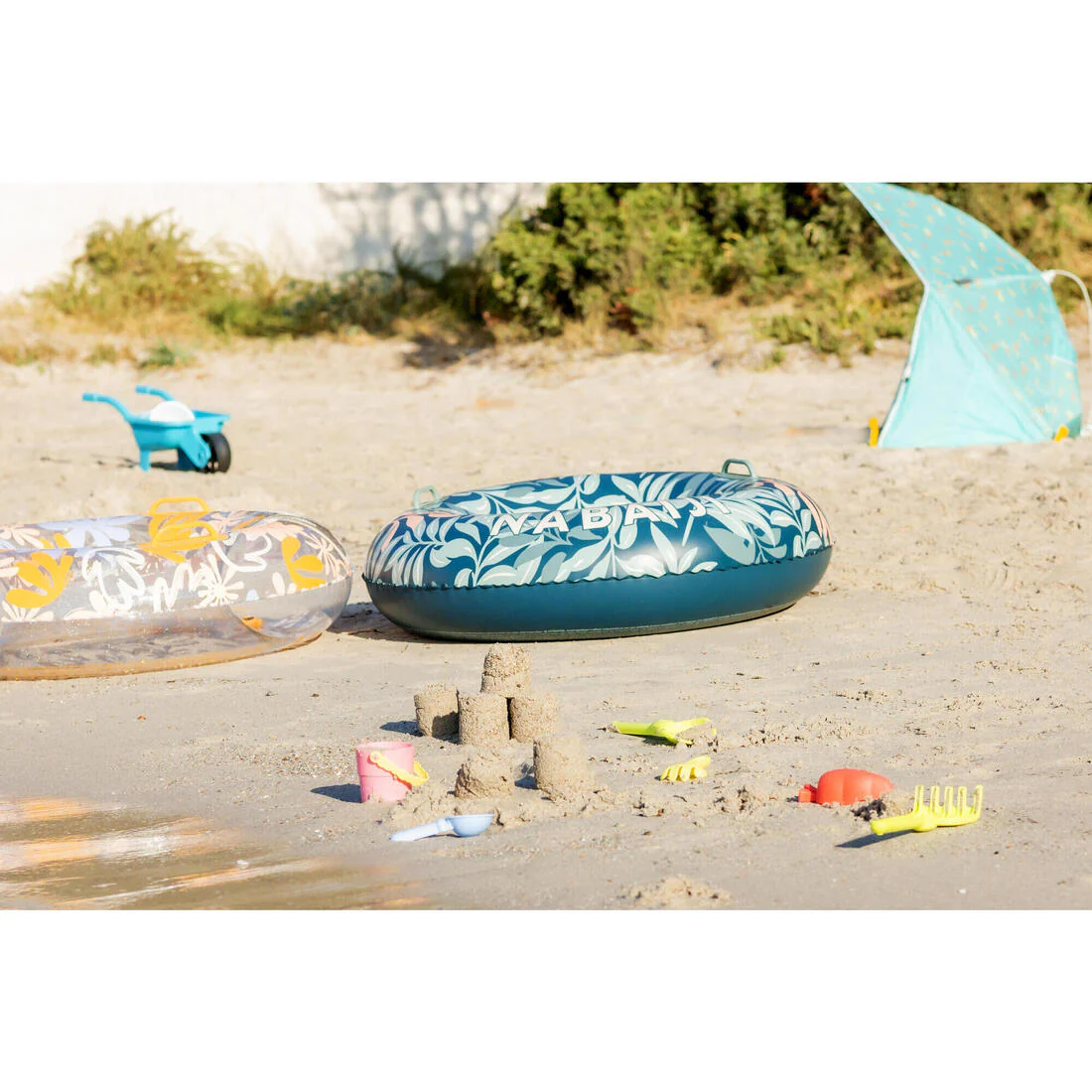 Flotador inflable niños redondo celeste - 92 CM - Image 14