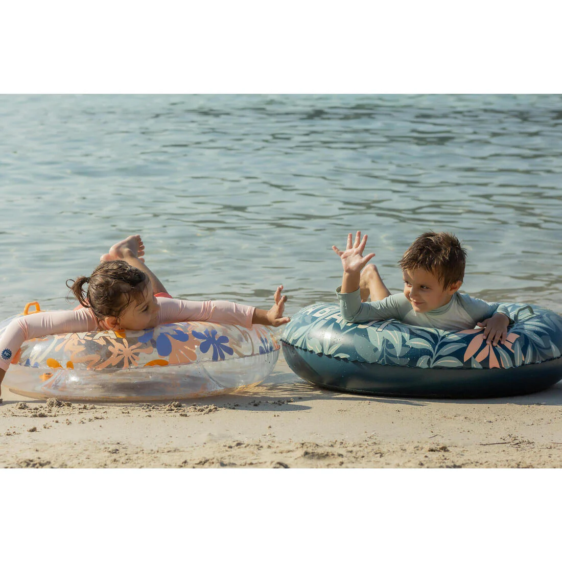 Flotador inflable niños redondo celeste - 92 CM - Image 15