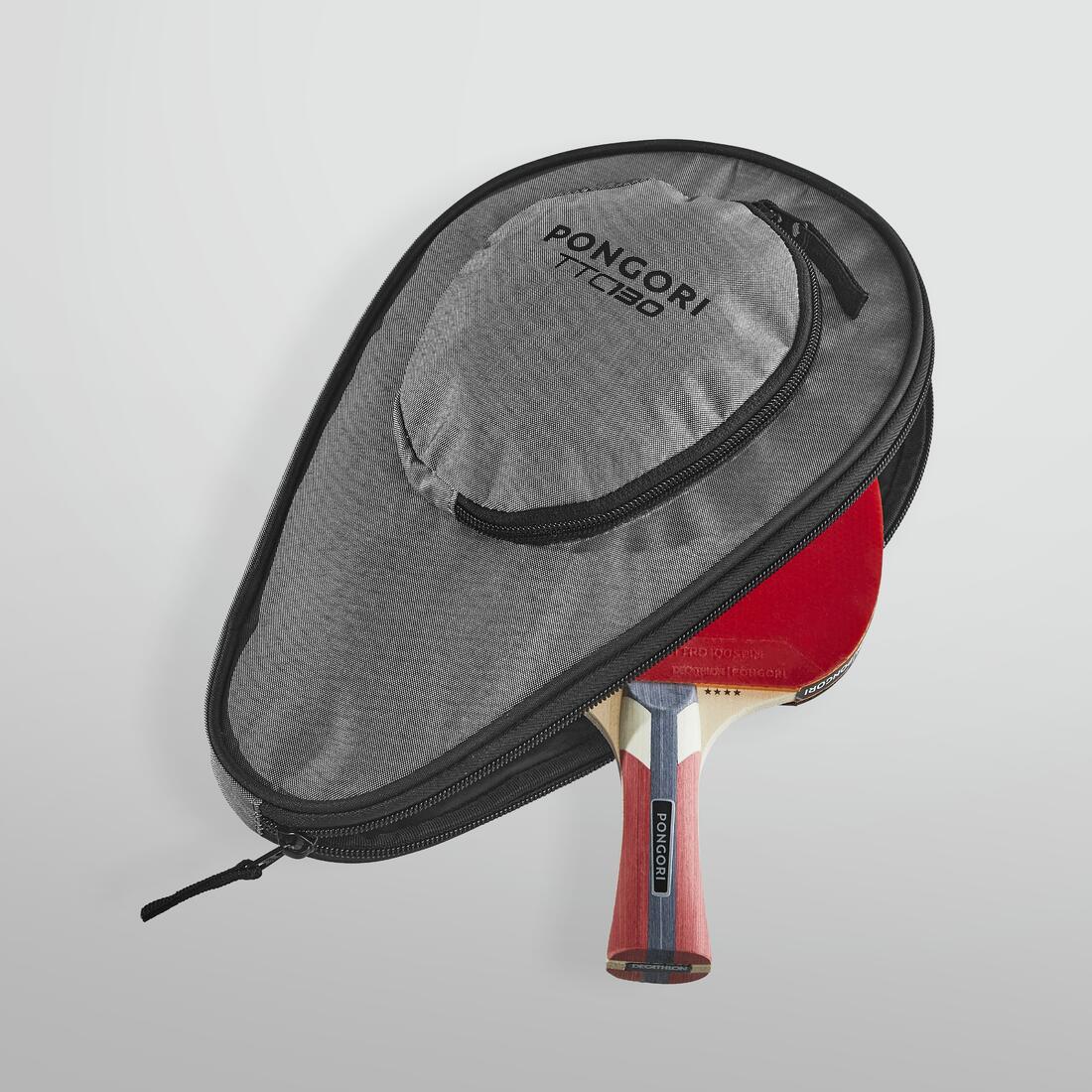 FUNDA DE PALETA DE PING PONG TTC130 GRIS CON BOLSILLO - Image 7