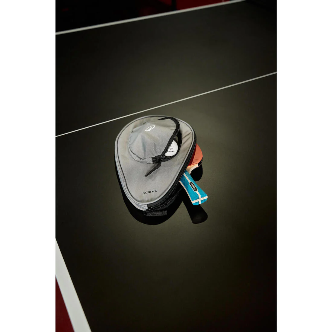 FUNDA DE PALETA DE PING PONG TTC130 GRIS CON BOLSILLO - Image 8