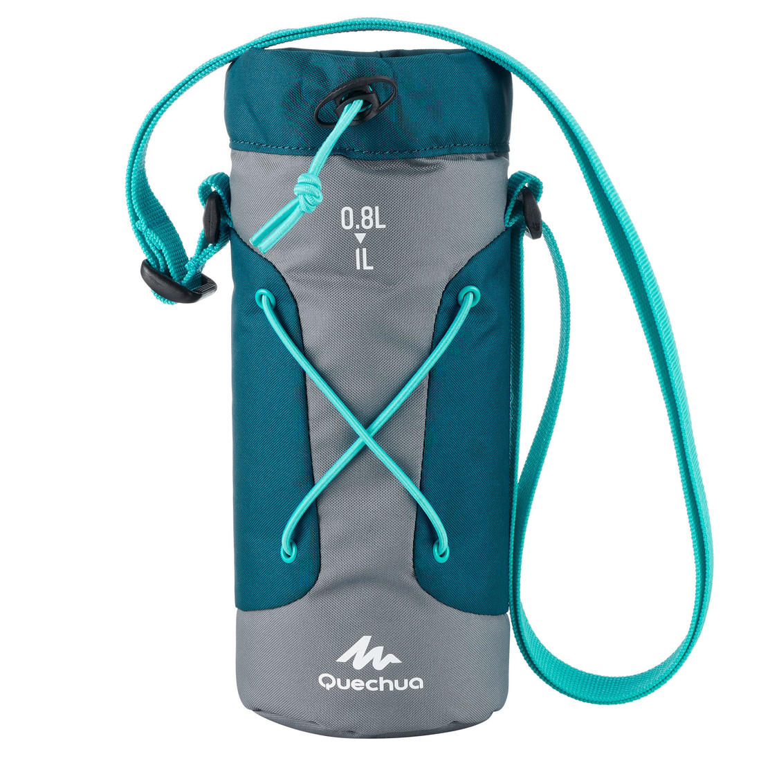 FUNDA PARA BOTELLA 0,75 A 1 LITRO GRIS/TURQUESA - Image 5