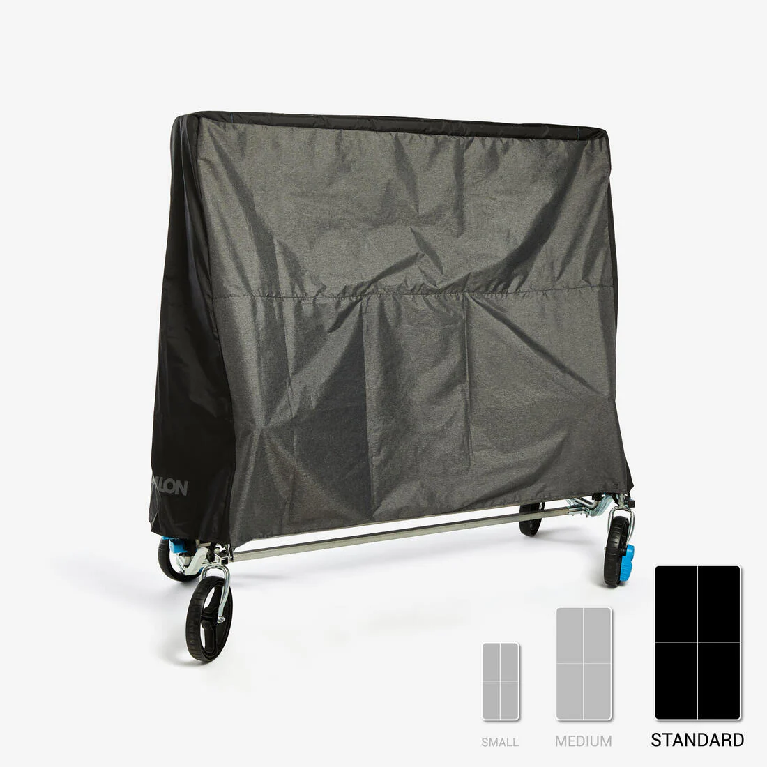 FUNDA PARA MESA DE PING PONG DE TAMAÑO ESTÁNDAR PLEGADA PPTC GRIS - Image 3