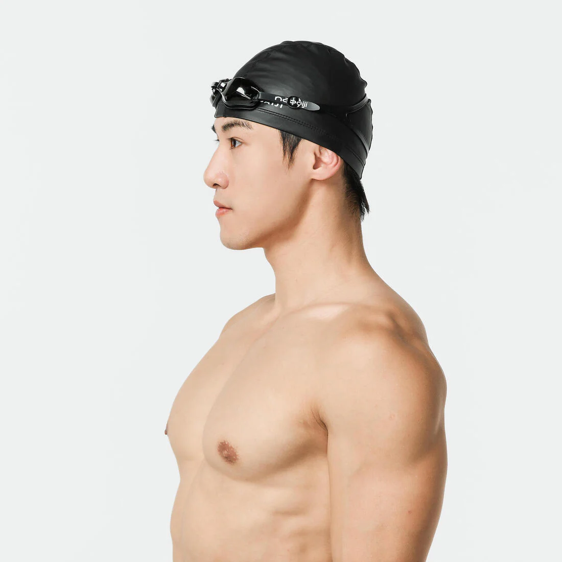 Gorro de natación adulto tela negro talla L - Image 7
