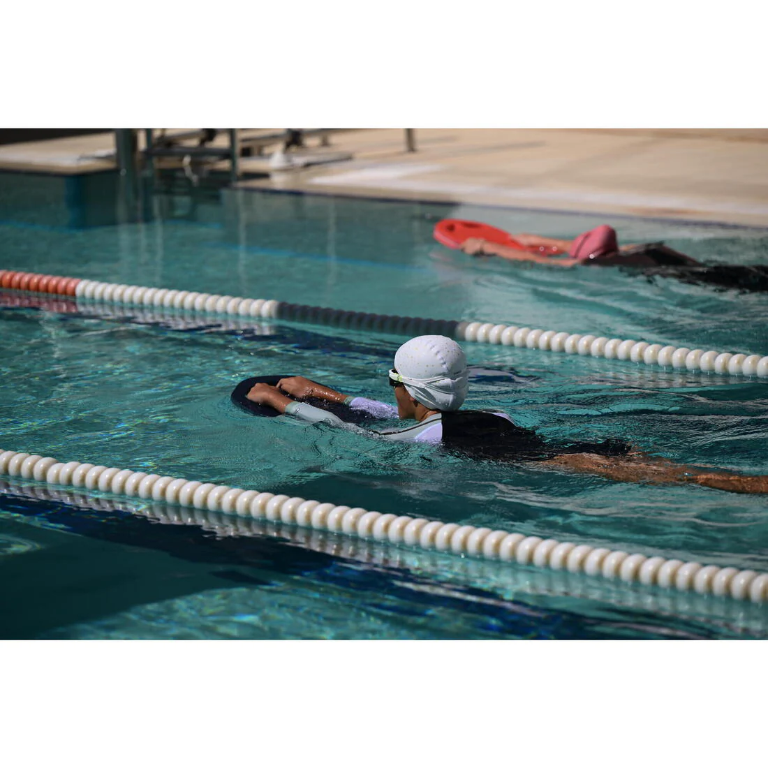 Gorro de natación niño tela blanco con estampado estrellas talla S - Image 25