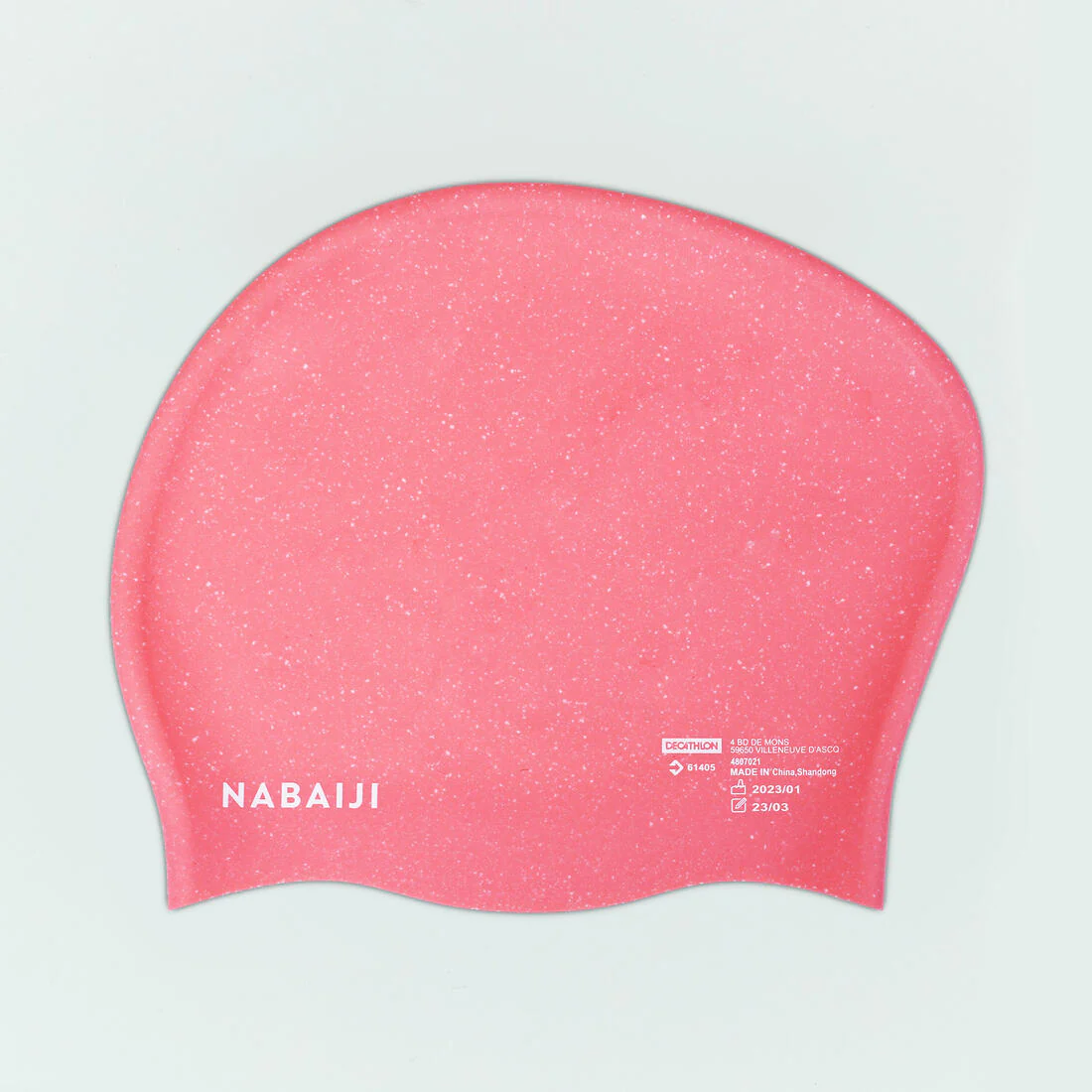 Gorro de natación silicona pelo largo rosado - talla única - Image 3
