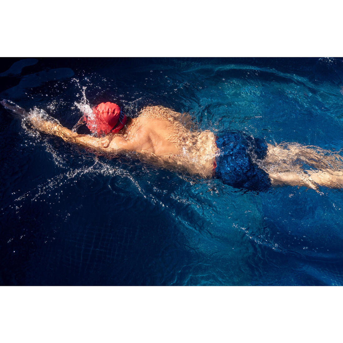 Gorro de natación tela revestido con estampado talla M - Image 35