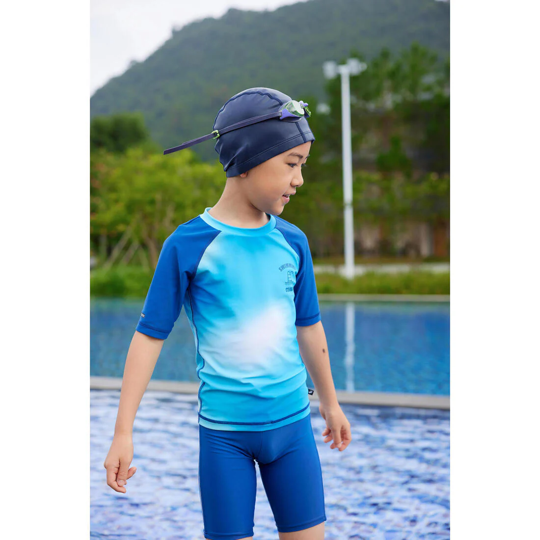 Gorro de natación tela revestido con estampado talla M - Image 37