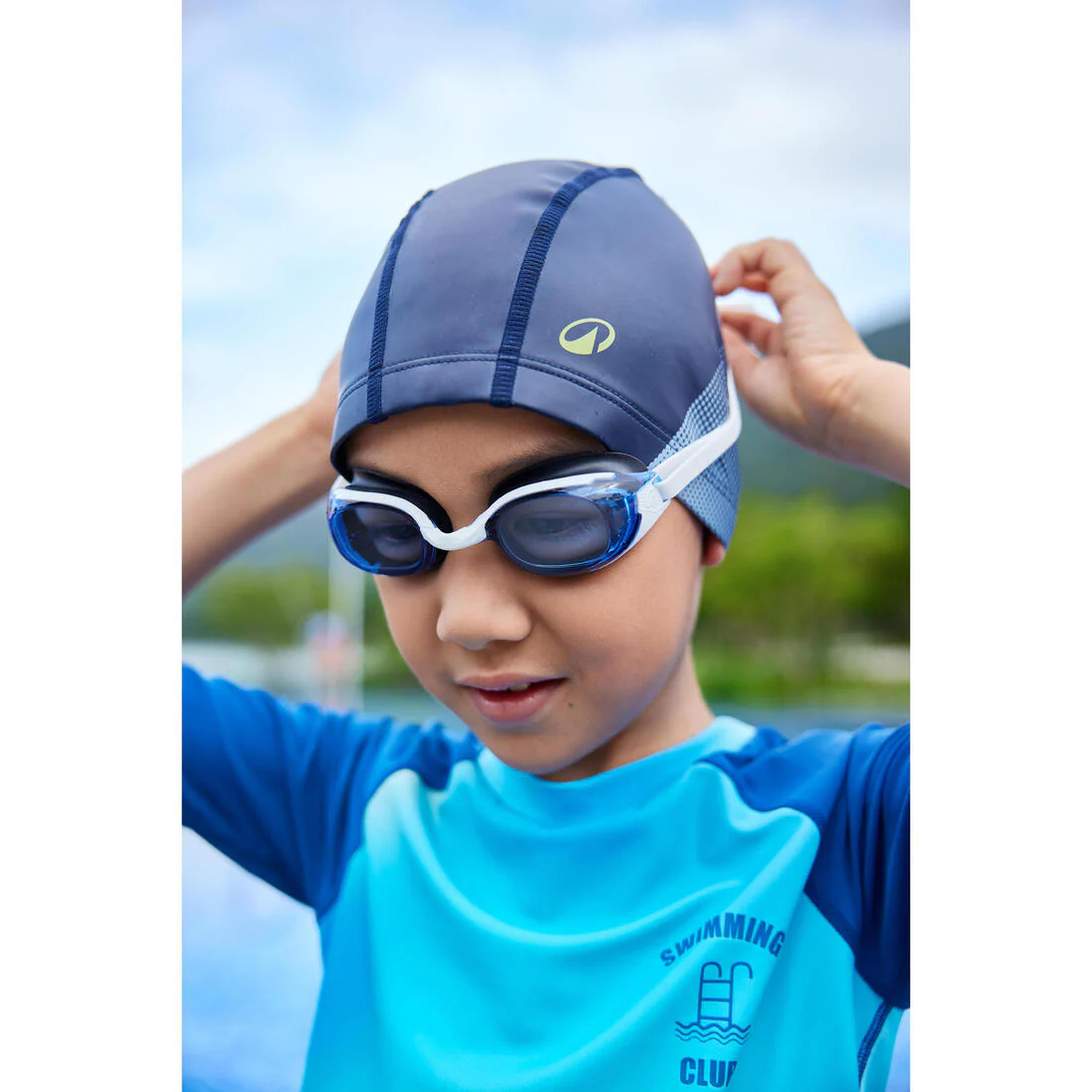 Gorro de natación tela revestido con estampado talla M - Image 38